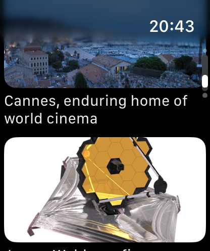 Today's pictures on Apple Watch