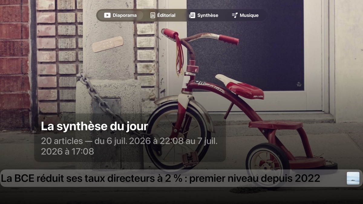 Apple TV : diaporama de la synthèse du jour
